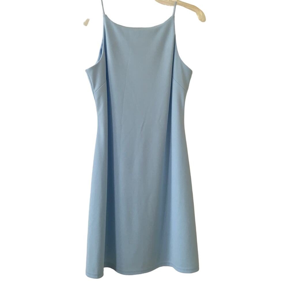 Sky Blue Dress Size 5/6 Spaghetti Strap And Darts